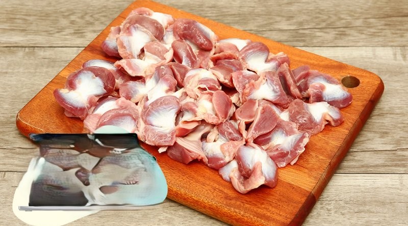 Sơ chế Mề Gà Đông Lạnh CP